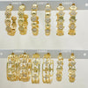 Kit Surtido de 25 Medias Argollas de Oro Laminado al por mayor — SKU 152811