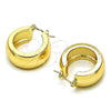 Argolla Pequeña 02.213.0490.20 Oro Laminado, Pulido, Tono Dorado