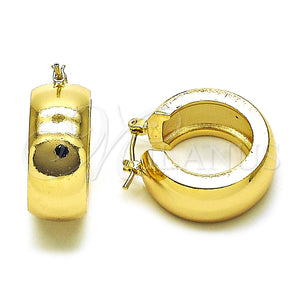 Argolla Pequeña 02.213.0490.20 Oro Laminado, Pulido, Tono Dorado