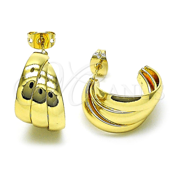 Argolla Pequeña 02.213.0498.20 Oro Laminado, Pulido, Tono Dorado