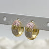 Argolla Huggie 02.213.0478.1.14 Oro Laminado, Pulido, Tres Tonos