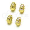 Argolla Huggie 02.213.0477.1.12 Oro Laminado, Pulido, Tres Tonos