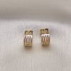 Argolla Huggie 02.213.0475.1.12 Oro Laminado, Pulido, Tres Tonos