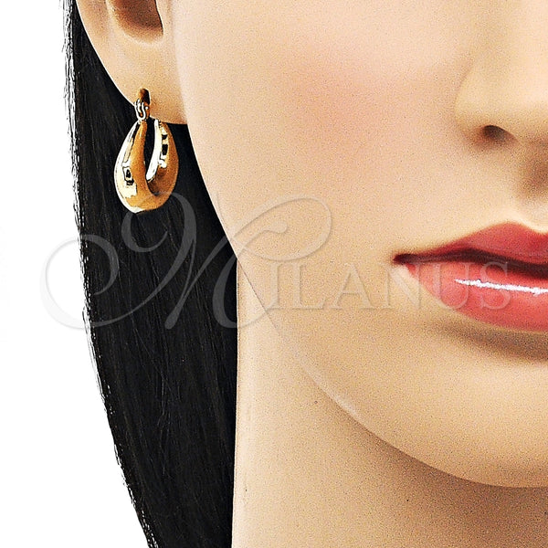Argolla Pequeña 02.213.0521.25 Oro Laminado, Pulido, Tono Dorado