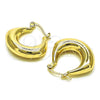 Argolla Pequeña 02.213.0521.25 Oro Laminado, Pulido, Tono Dorado