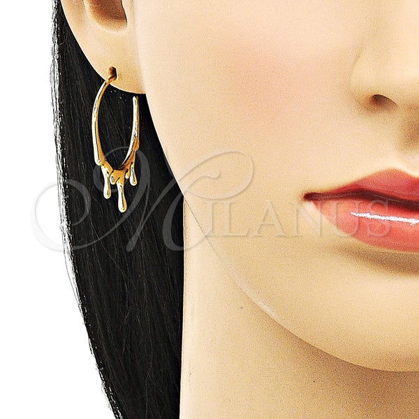 Argolla Mediana 02.195.0173.25 Oro Laminado, Pulido, Tono Dorado