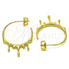 Argolla Mediana 02.195.0173.25 Oro Laminado, Pulido, Tono Dorado