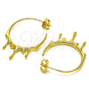 Argolla Mediana 02.195.0173.25 Oro Laminado, Pulido, Tono Dorado