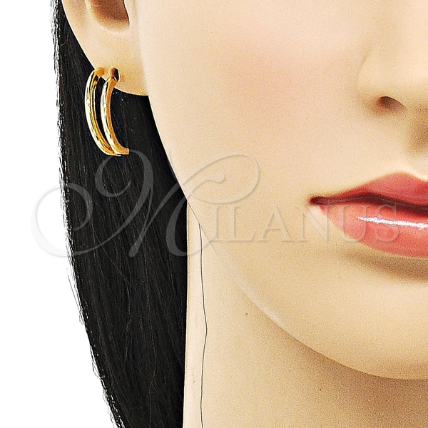 Arete Dormilona 02.195.0179 Oro Laminado, Pulido, Tono Dorado