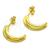 Arete Dormilona 02.195.0179 Oro Laminado, Pulido, Tono Dorado