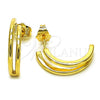 Arete Dormilona 02.195.0179 Oro Laminado, Pulido, Tono Dorado
