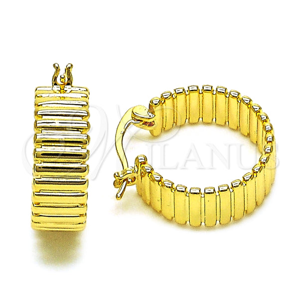 Argolla Pequeña 02.195.0181.20 Oro Laminado, Pulido, Tono Dorado