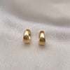 Argolla Huggie 02.195.0193.16 Oro Laminado, Pulido, Tono Dorado