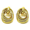 Arete Dormilona 02.213.0529 Oro Laminado, Pulido, Tono Dorado