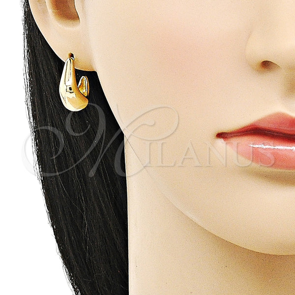 Argolla Pequeña 02.163.0197.20 Oro Laminado, Pulido, Tono Dorado