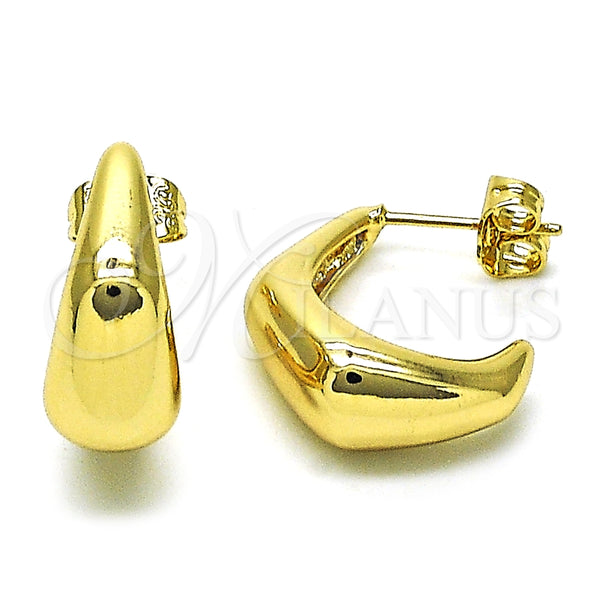 Argolla Pequeña 02.163.0197.20 Oro Laminado, Pulido, Tono Dorado