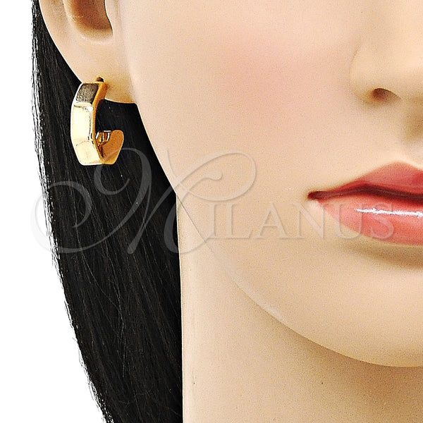 Argolla Pequeña 02.163.0205.20 Oro Laminado, Pulido, Tono Dorado