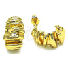 Arete Dormilona 02.163.0211 Oro Laminado, Diamantado, Tono Dorado