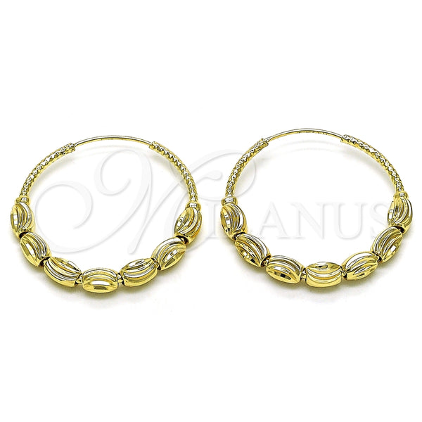 Argolla Mediana 02.170.0439.35 Oro Laminado, Diamantado, Tono Dorado