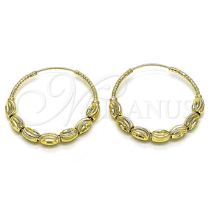Argolla Mediana 02.170.0439.35 Oro Laminado, Diamantado, Tono Dorado