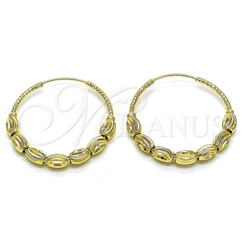 Argolla Mediana 02.170.0439.35 Oro Laminado, Diamantado, Tono Dorado
