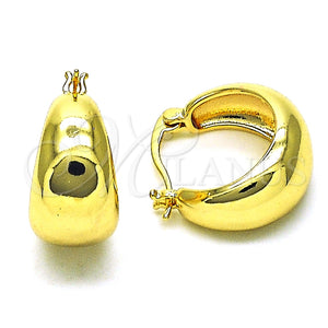 Argolla Pequeña 02.195.0198.20 Oro Laminado, Pulido, Tono Dorado