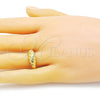 Anillo Elegante 01.368.0018 Oro Laminado, Pulido, Tono Dorado (One size fits all)