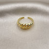 Anillo Elegante 01.368.0018 Oro Laminado, Pulido, Tono Dorado (One size fits all)
