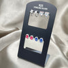 Kit Surtido de 4 Argollas Huggies con Zirconia de Plata 925 con Exhibidor al por mayor — SKU 153145