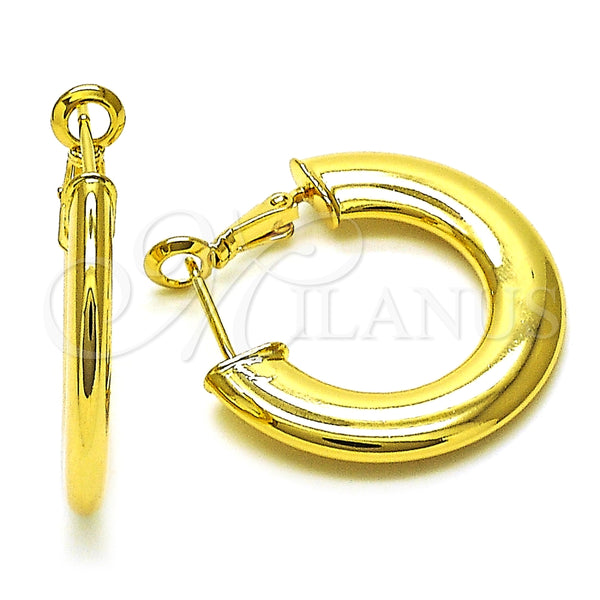 Argolla Mediana 02.163.0213.30 Oro Laminado, Pulido, Tono Dorado