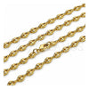 Gargantilla Basica 04.326.0004.22 Oro Laminado, Diseño de Puff Mariner, Pulido, Tono Dorado (Grosor 04.6 MM, 22 Pulgadas de Largo)