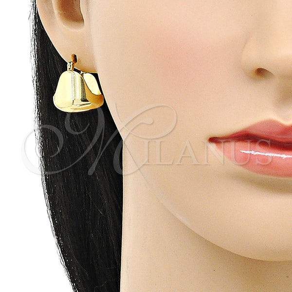Argola de Niño 02.122.0119.15 Oro Laminado, Pulido, Tono Dorado