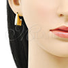 Arete Dormilona 02.385.0014 Oro Laminado, Pulido, Tono Dorado