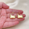 Arete Dormilona 02.385.0014 Oro Laminado, Pulido, Tono Dorado