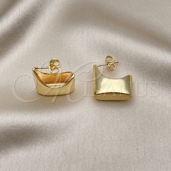Arete Dormilona 02.385.0014 Oro Laminado, Pulido, Tono Dorado