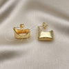 Arete Dormilona 02.385.0014 Oro Laminado, Pulido, Tono Dorado