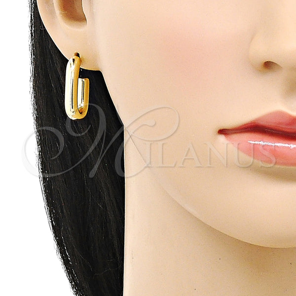 Argolla Pequeña 02.385.0015.15 Oro Laminado, Pulido, Tono Dorado