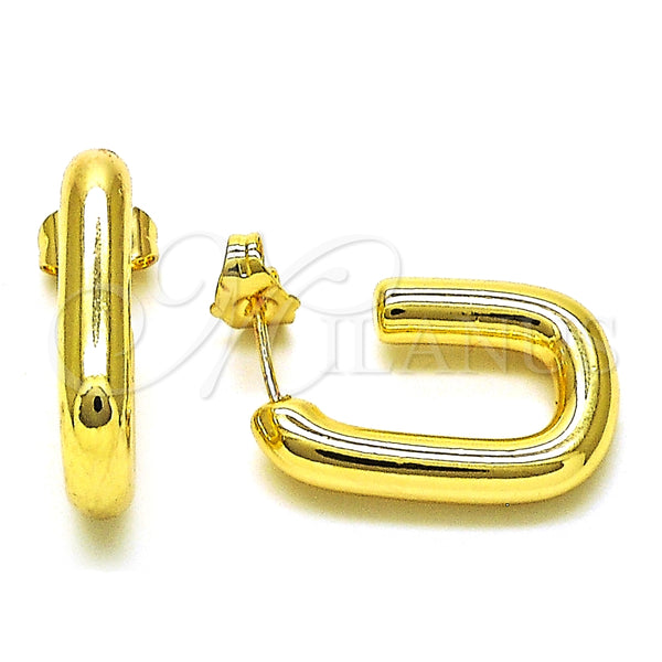 Argolla Pequeña 02.385.0015.15 Oro Laminado, Pulido, Tono Dorado