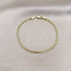 Pulsera Básica 04.213.0262.07 Oro Laminado, Diseño de Bismarco, Pulido, Tono Dorado (Grosor 02.8 MM, 7 Pulgadas de Largo)