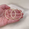 Argolla Grande 02.93.0003.50 Oro Laminado, Diamantado, Tono Dorado