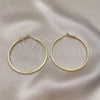 Argolla Grande 02.93.0003.50 Oro Laminado, Diamantado, Tono Dorado