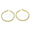 Argolla Grande 02.93.0003.50 Oro Laminado, Diamantado, Tono Dorado