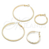 Argolla Grande 02.93.0003.50 Oro Laminado, Diamantado, Tono Dorado