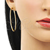 Argolla Grande 02.93.0004.50 Oro Laminado, Pulido, Tono Dorado