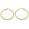 Argolla Grande 02.93.0006.50 Oro Laminado, Mate, Tono Dorado