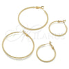 Argolla Mediana 02.93.0007.30 Oro Laminado, Diamantado, Tono Dorado