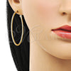 Argolla Grande 02.93.0007.50 Oro Laminado, Diamantado, Tono Dorado