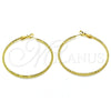 Argolla Grande 02.93.0008.50 Oro Laminado, Diamantado, Tono Dorado