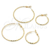Argolla Mediana 02.93.0009.30 Oro Laminado, Diamantado, Tono Dorado