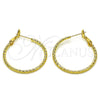 Argolla Mediana 02.93.0010.30 Oro Laminado, Diamantado, Tono Dorado